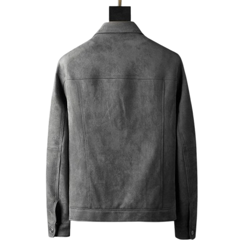 Men’s Suede Zip-Up Jacket | Comfortable Everyday Wear