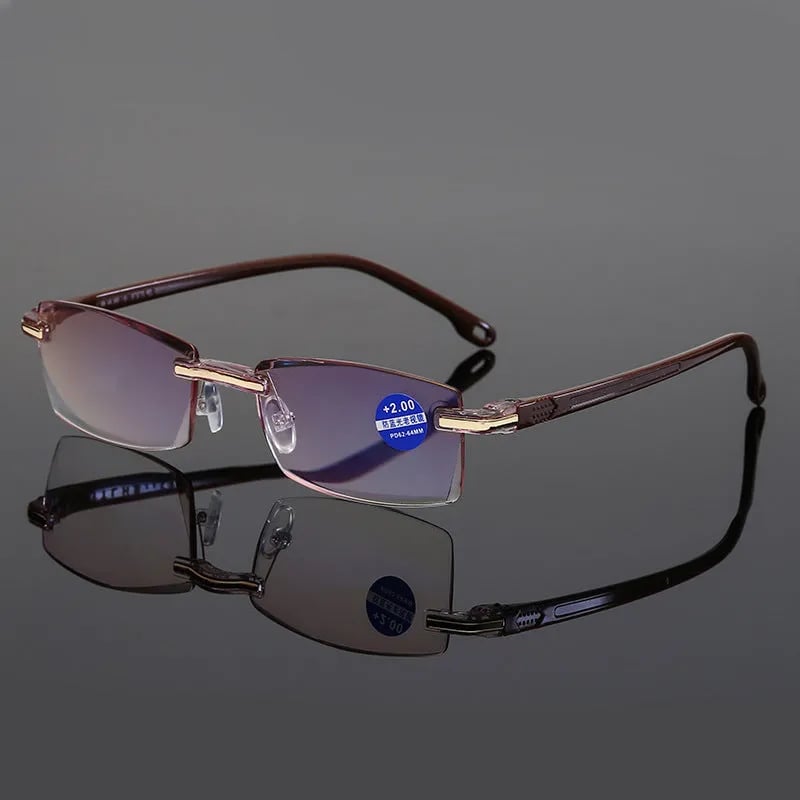 High Hardness Anti-Blue Light Progressive Dual-Use Reading Glasses for Near and Far Vision
