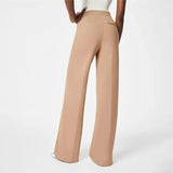 Women's Plus Size High-Waisted Trousers - Elegant & Comfy Fit for Casual & Formal Wear