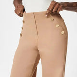 Women's Plus Size High-Waisted Trousers - Elegant & Comfy Fit for Casual & Formal Wear