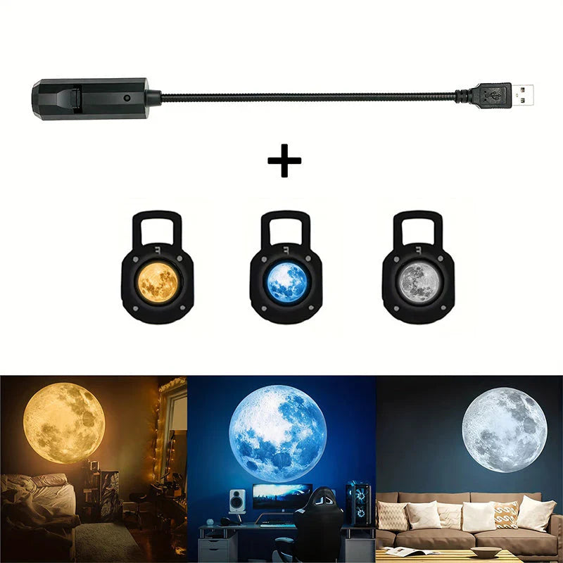 LED hvězdný projektor s 10 projekčními vložkami