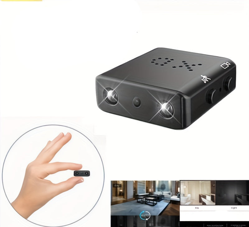 Ultra-Compact Full HD Mini Camera - 1080P Wireless Security Camera with Night Vision & Motion Detection