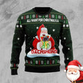 Women's Christmas Dachshund Sweater – Funny Dog Print Holiday Jumper