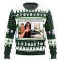 Unisex Funny Christmas Sweater – Screaming Cat Meme Graphic Holiday Pullover