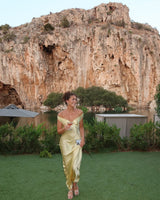 Alina | Satin Backless Maxi Dress