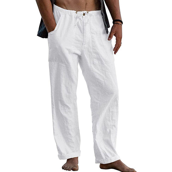 Men’s Cotton Linen Trousers | Relaxed Fit Summer Wear