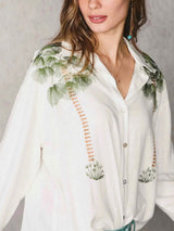 Hawthorne Women’s Tropical Print Loose Fit Top
