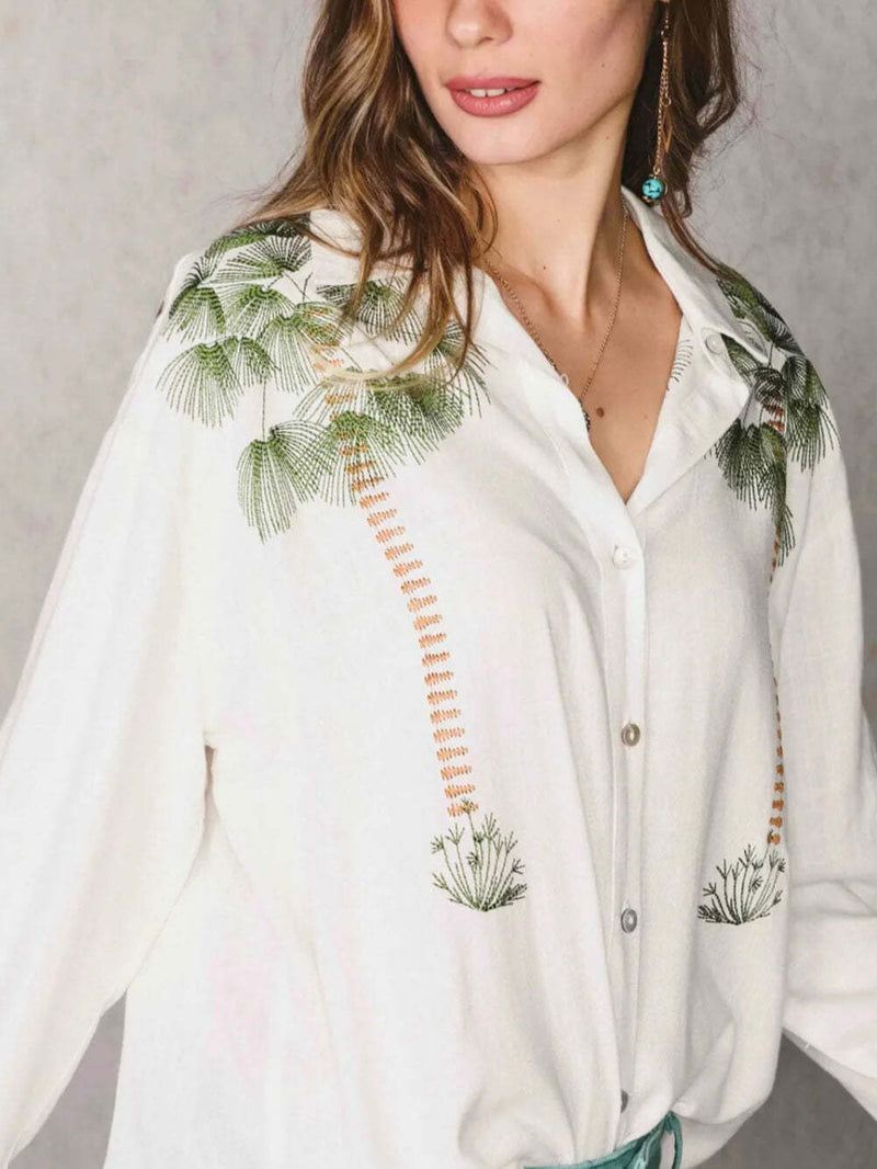 Hawthorne Women’s Tropical Print Loose Fit Top