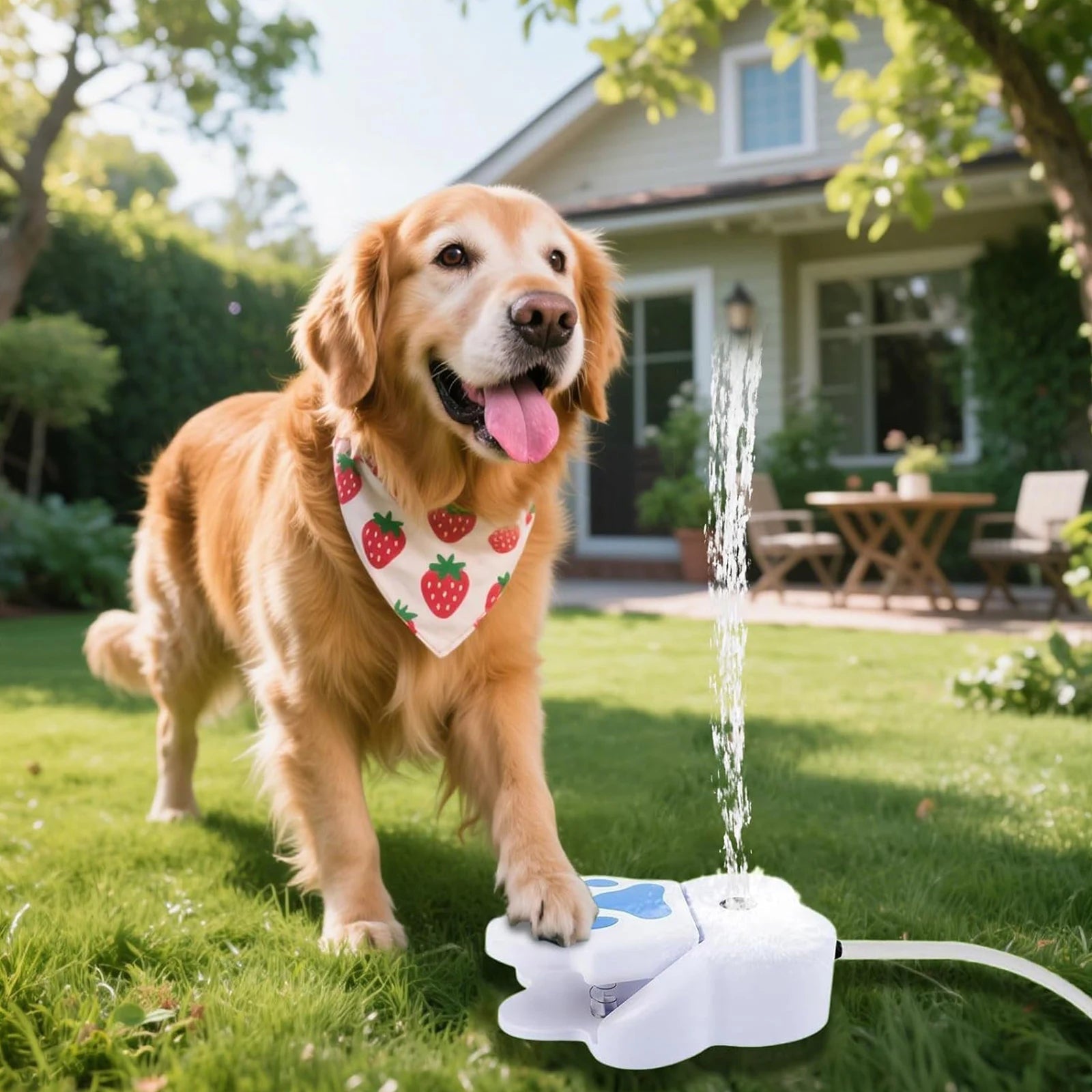 Water Fountain with Paw - Fountain for Dogs - Image 1