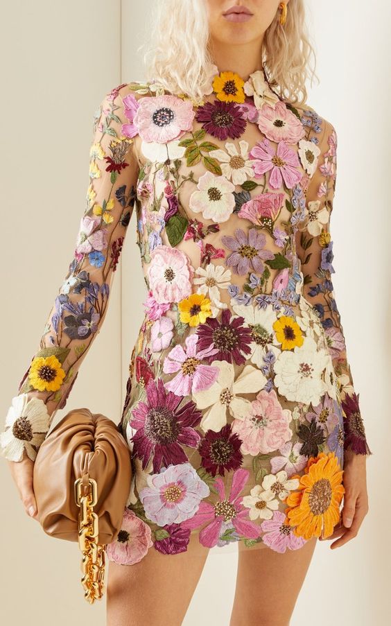 Women's 3D Floral Dress | Elegant, Feminine & Charming