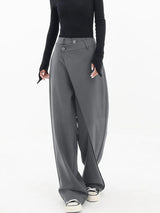 Women’s Asymmetric Waist Trousers | Sleek & Comfortable Fit | Everyday & Smart Wear