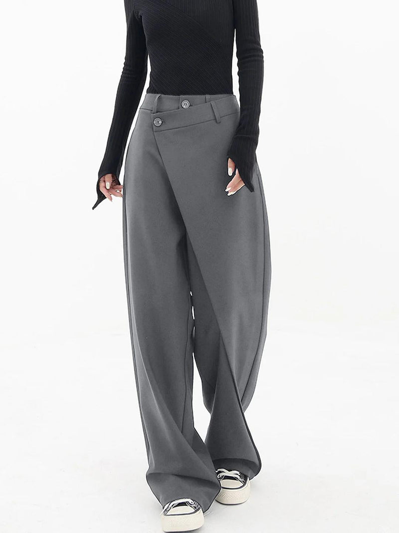 Women’s Asymmetric Waist Trousers | Sleek & Comfortable Fit | Everyday & Smart Wear