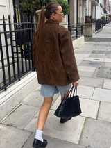 Women's Brown Suede Jacket | Classic, Soft & Stylish Outerwear