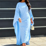 Women’s Cape Maxi Dress - Flowy Fit for Daytime & Evening Wear
