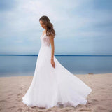 Women's Chiffon Maxi Gown – Wedding Dress with Embroidered Finish
