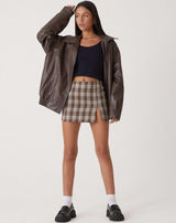 Women’s Loose Leather Jacket | Relaxed & Comfortable Fit | Everyday & Versatile Wear