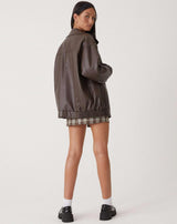 Women’s Loose Leather Jacket | Relaxed & Comfortable Fit | Everyday & Versatile Wear