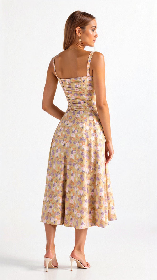 Women's Corset Midi Dress – Feminine Silhouette & Effortless Charm