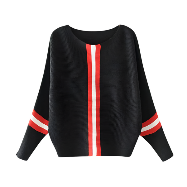 Women’s Cozy Vertical Stripe Sweater | Relaxed & Comfortable Fit | Everyday & Casual Wear