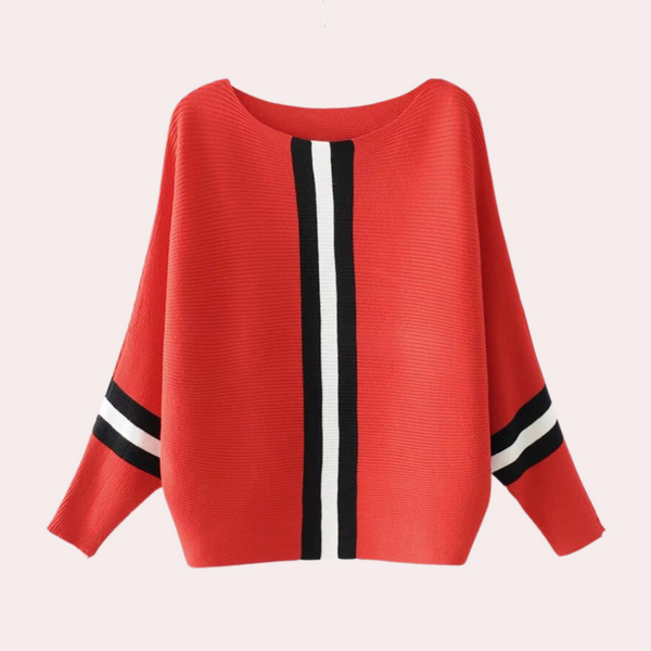 Women’s Cozy Vertical Stripe Sweater | Relaxed & Comfortable Fit | Everyday & Casual Wear