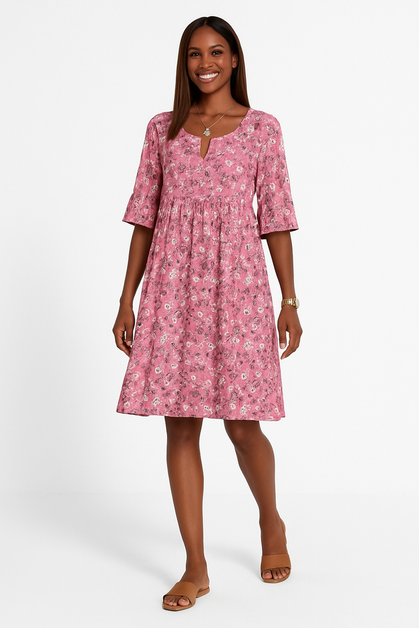 Women’s Floral Dress - Light & Relaxed Fit for Daytime & Evening Wear