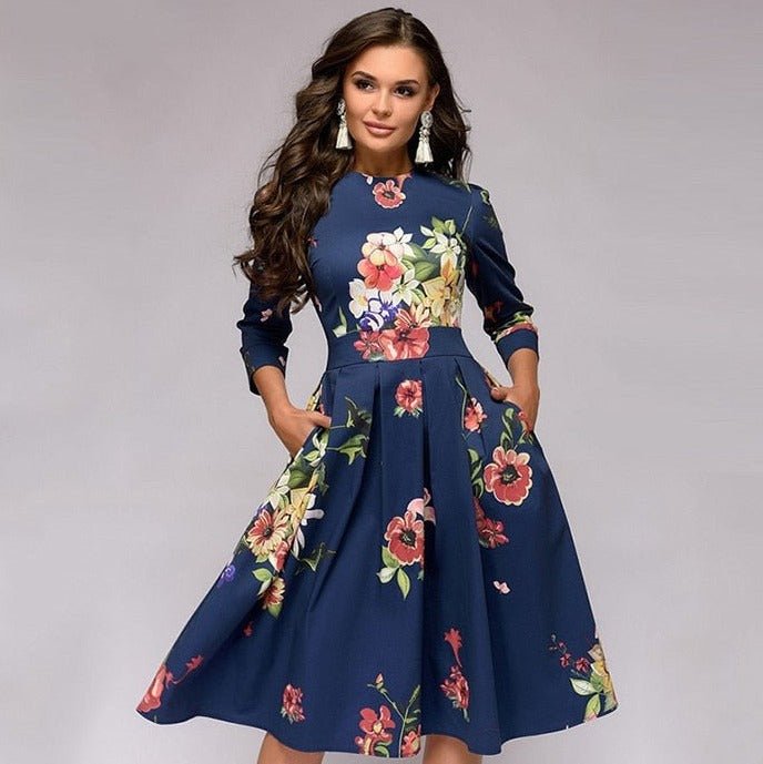 Women’s Floral Dress | Soft & Lightweight Fit | Ideal for Daytime Events & Evening Wear