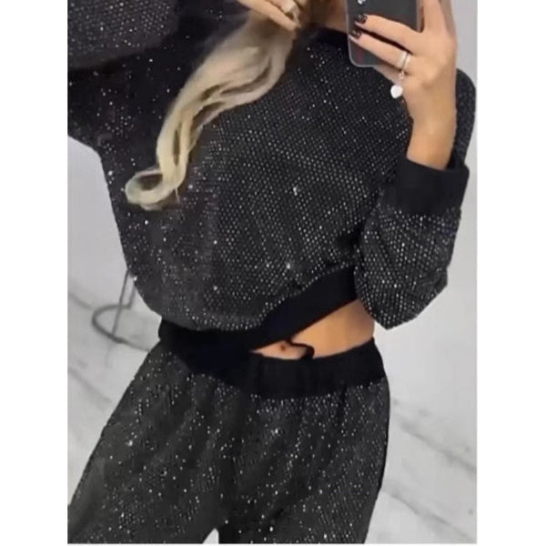 Women’s Glitter Lounge Set – Elegant, Comfortable & Glamorous Casual Wear