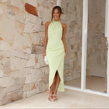 Women's Halterneck Dress – Elegant & Flattering Fit for Party & Evening Wear