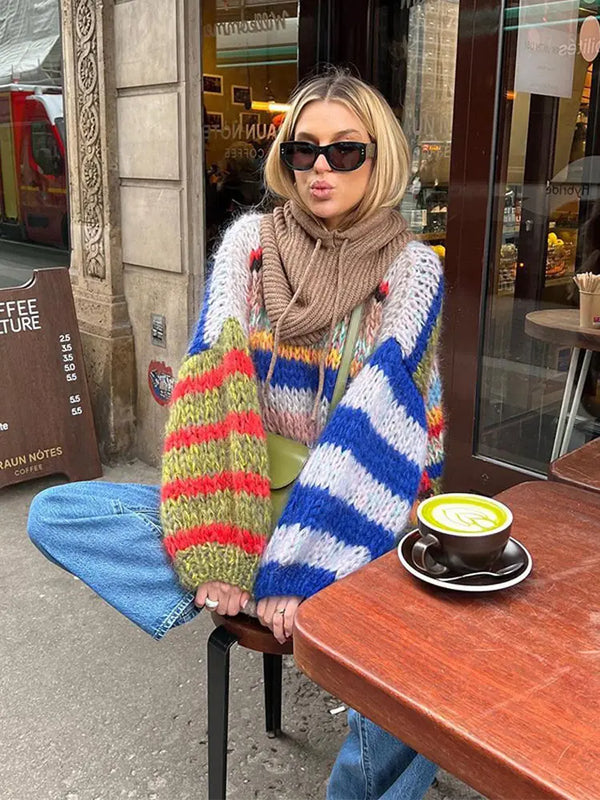 Women's Knitted Jumper | Cosy, Vibrant & Warm