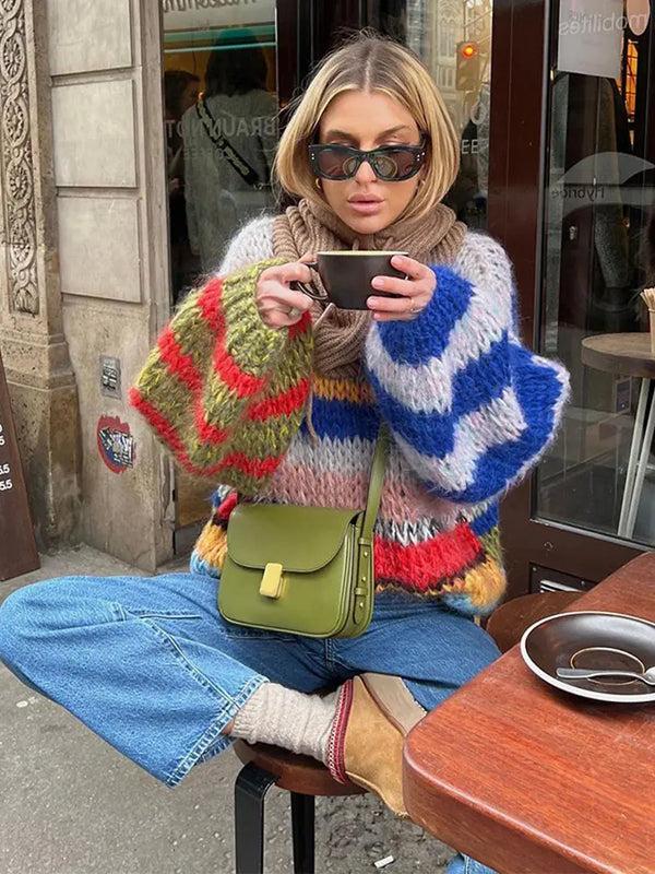 Women's Knitted Jumper | Cosy, Vibrant & Warm