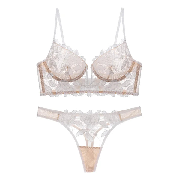 Women's Lace Lingerie Set | Graceful Look & Soft Feel | Delicate Floral Finish