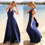 Women's Maxi Multiway Infinity Dress - Elegant Bridesmaid & Wedding Guest Dress