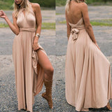 Women's Maxi Multiway Infinity Dress - Elegant Bridesmaid & Wedding Guest Dress