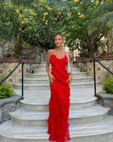 Women's Ruffle Maxi Dress – Elegant Day-to-Evening Style
