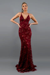 Women's Sequin Maxi Dress – Elegant, Fitted & Floor-Length Gown for Formal Events