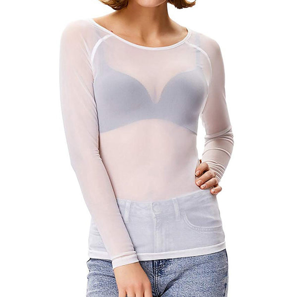 Women’s Sheer Mesh Top | Elegant Fit & Soft Feel
