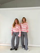 Women's Striped Sweater | Casual & Comfortable Fit | Soft Knitted Fabric