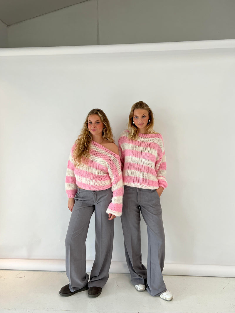 Women's Striped Sweater | Casual & Comfortable Fit | Soft Knitted Fabric
