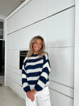 Women's Striped Sweater | Casual & Comfortable Fit | Soft Knitted Fabric