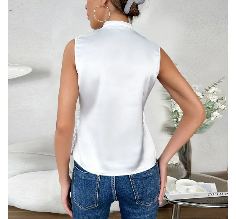 Women’s Summer Blouse | Sleeveless Top with V-Neck | Light & Comfortable Fit