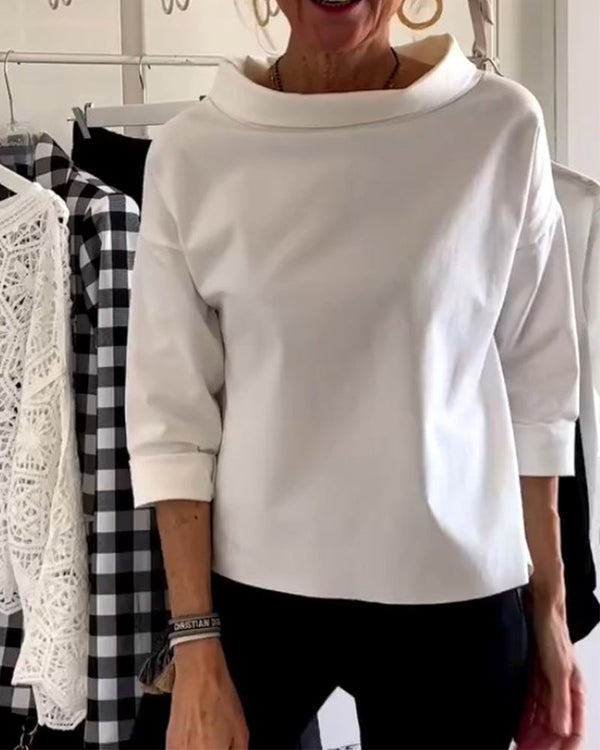 Women’s Top with High Neck – Perfect for Day or Evening Wear