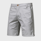 Gray shorts on a white background