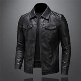 Men's Leather Jacket | Classic Black Design | Stylish & Versatile