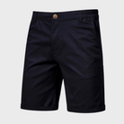 Black shorts on a light gray background