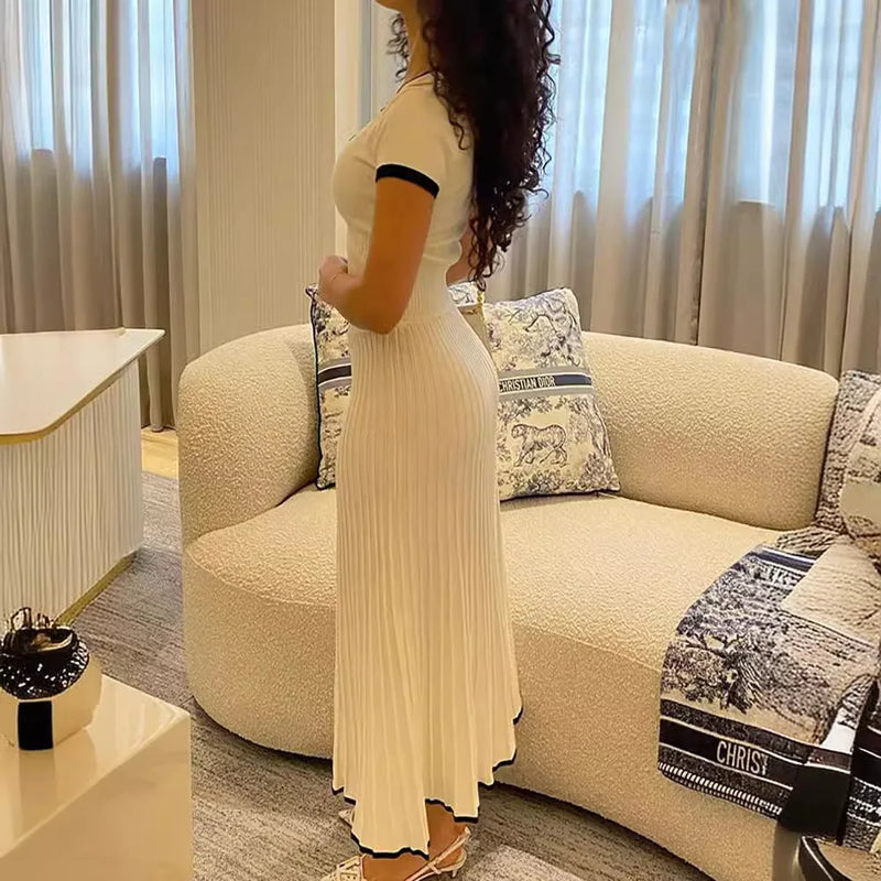 Women's Two-Piece Ribbed Set | Classic Elegance & Comfort | Soft Fabric