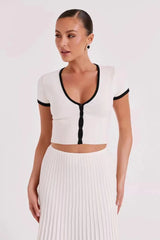 Women's Two-Piece Ribbed Set | Classic Elegance & Comfort | Soft Fabric