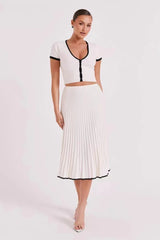 Women's Two-Piece Ribbed Set | Classic Elegance & Comfort | Soft Fabric